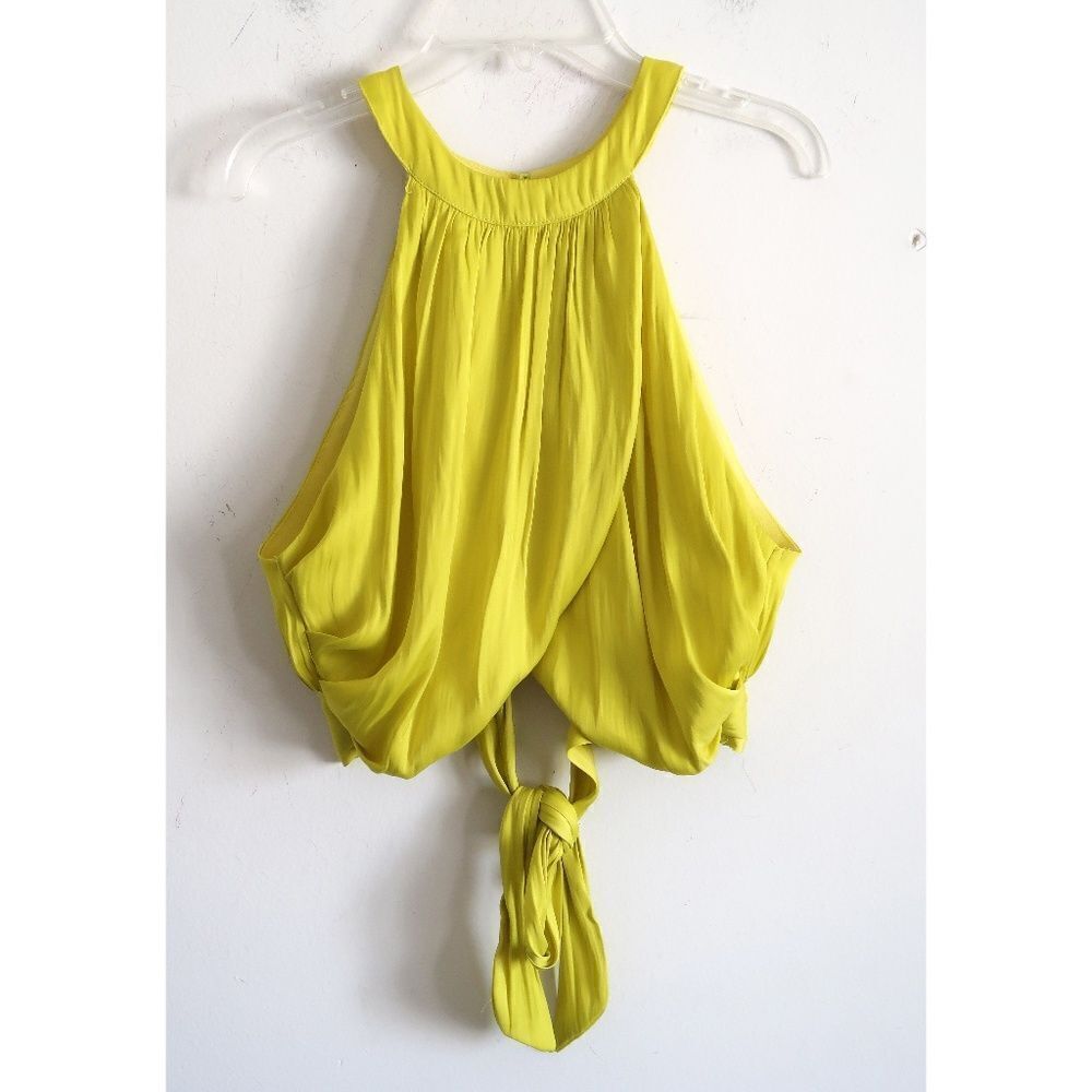 DO+BE Lime Green Halter Top - Size Small